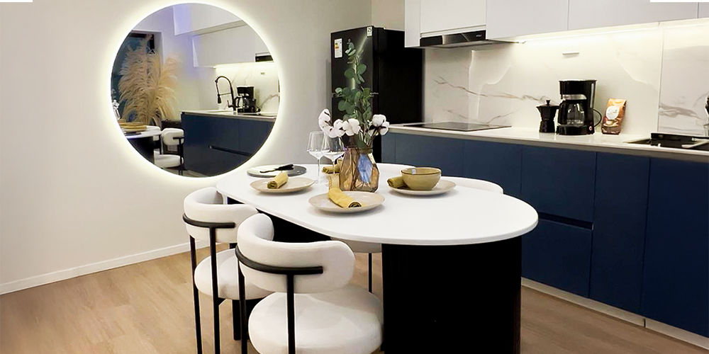 es un departamento de un proyecto inmobiliario moderno